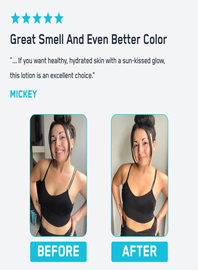 SteelFit Tone & Tan Firming Body Lotion for Men & Women - Gradual Bronzer & Moisturizing Tanning Lotion for a Natural Looking Tan - Toning & Tightening Cream with Collagen, Shea & Coconut Butter - Image 5